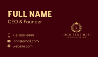 Elegant Royal Crown   Business Card Design