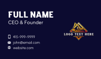 Excavator Machinery Construction Business Card