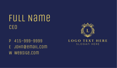 Crown Royalty Firm Business Card