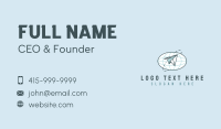 Plane Globe Courier Business Card