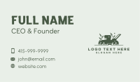Lawn Mower Yard Cleaning Business Card