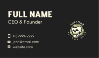 Mustache Hipster Skull Business Card