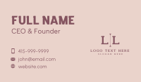 Vintage Perfumery Lettermark Business Card
