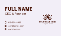 Natural Feminine Beauty Business Card