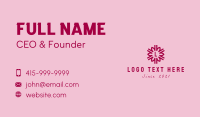 Flower Garden Letter  Business Card Design