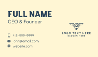 Blue Eagle Letter R  Business Card