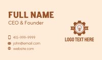 Light Bulb Gear Banner Business Card Image Preview