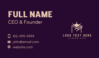 Regal Viking Crown Letter M Business Card