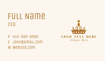 Premium Crown Jewelry Business Card