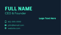 Glowing Business Card example 3