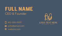 Golden Organic Beauty Business Card