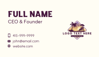 Beach Ocean Travel Business Card