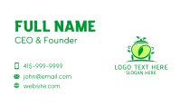 Green Tea Cart Business Card Design