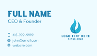 Blue Water Flame Business Card Design