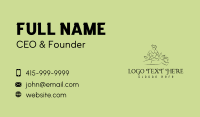 Natural Masseuse Wellness Business Card