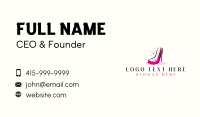 Elegant Women Shoe Business Card