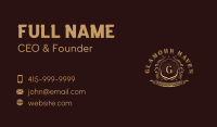 Luxury Crest Shield Business Card