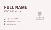 Law Firm Shield Business Card