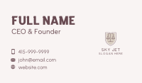 Law Firm Shield Business Card