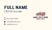 Wine Barrel Delivery Truck Business Card