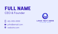 Professional Enterprise Letter E Business Card