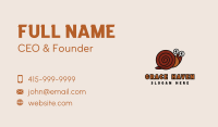 Brown Shell Snail Business Card