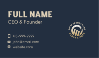 Round Sales Graph  Business Card