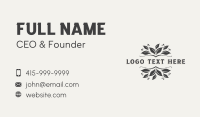 Herbal Leaf Spa Business Card