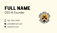 Chainsaw Lumberjack Woodwork Business Card