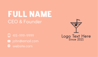 Music Bar Martini Business Card