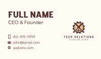 Woodcutting Chisel Lumber Business Card