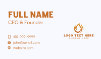 Fire Fuel Flame Business Card Design
