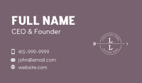 Apparel Hipster Boutique Business Card