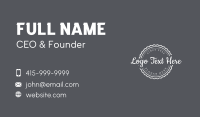 Classic Postal Business Wordmark Business Card