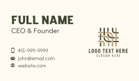 Traditional Weaving Pattern Business Card