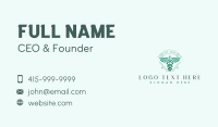 Elegant Health Caduceus Business Card