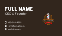 Barbershop Pole Grooming Business Card Design