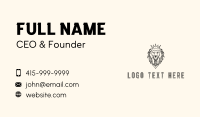 Noble King Lion Crown Business Card