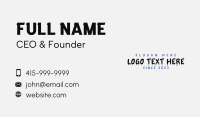 Graffiti Drip Wordmark Business Card