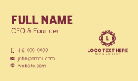 Polygonal Classic Letter Business Card