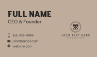 Axe Lumber Woodcutting Business Card Design