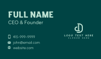 Letter DD Business Card example 1