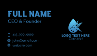 Hummingbird Water Droplet Business Card