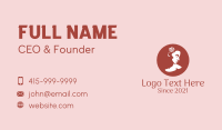 Romantic Fashion Lady  Business Card