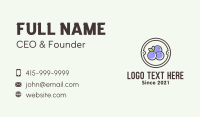 Blueberry Farm Badge Business Card Design