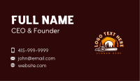 Sunset Forest Chainsaw  Business Card