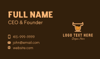  Bull Coffee Drink Business Card