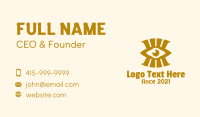Golden Eye Fortune Teller Business Card Design