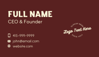 Freestyle Business Card example 1