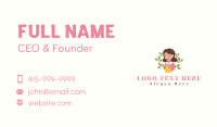 Knit Crochet Lady Business Card Design